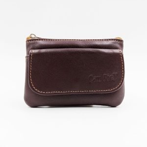 Monedero Piel Solapa Marrón Ref: 2645-02