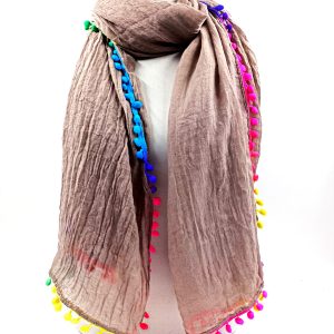 Foulard Borlas de Colores Taupe Ref: 7024-08