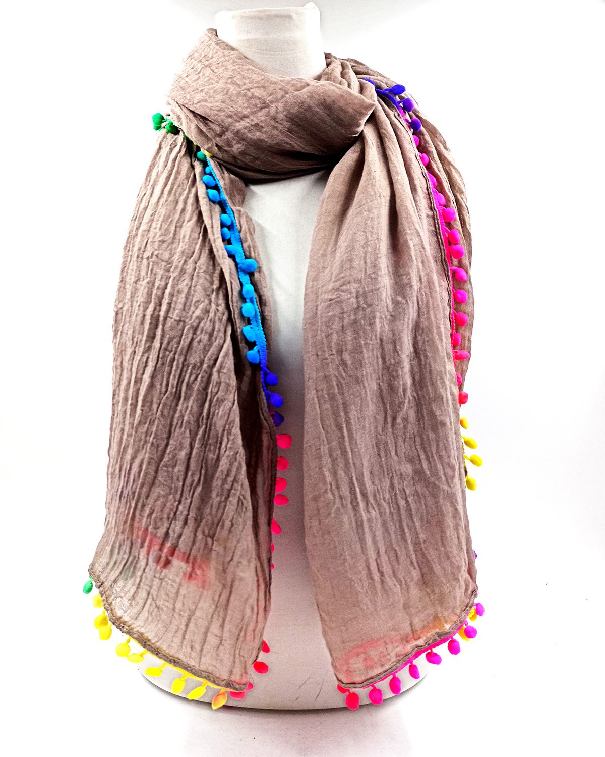 Foulard Borlas de Colores Taupe Ref: 7024-08
