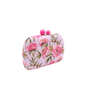 Bolso Clutch Lentejuelas Flores Lila Ref: 9486-34