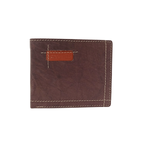 Cartera Piel Marrón Americana Chapón Cuero Ref: 1354-02