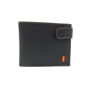 Cartera Piel Americana Bandera España Con Correílla Negra Ref: 1809-01