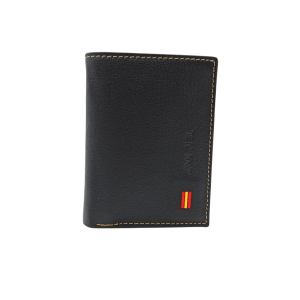 Cartera Piel Bandera España Negra Ref: 1811-01