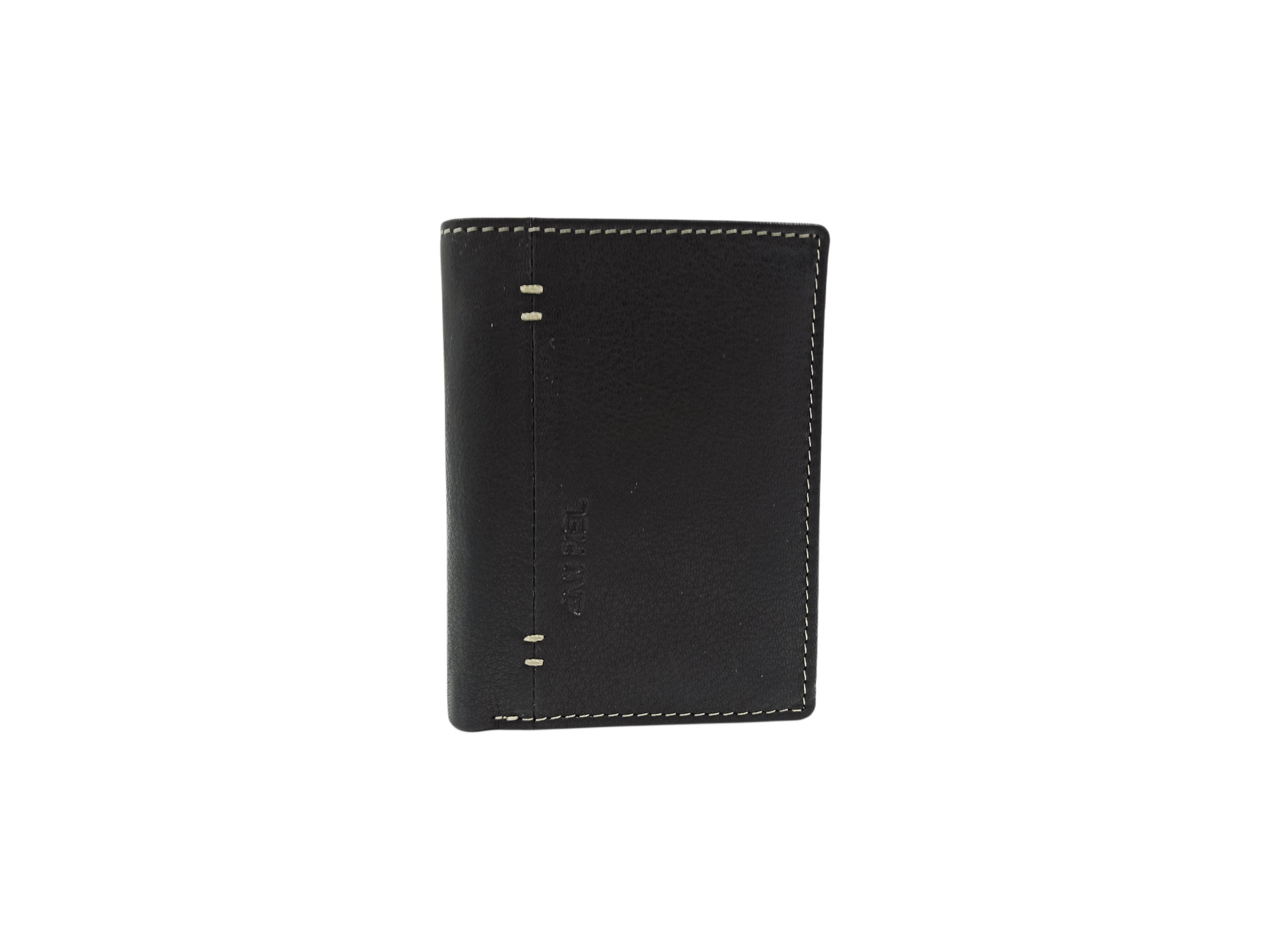 Cartera Piel Negra Pespunte Ref: 1544-01