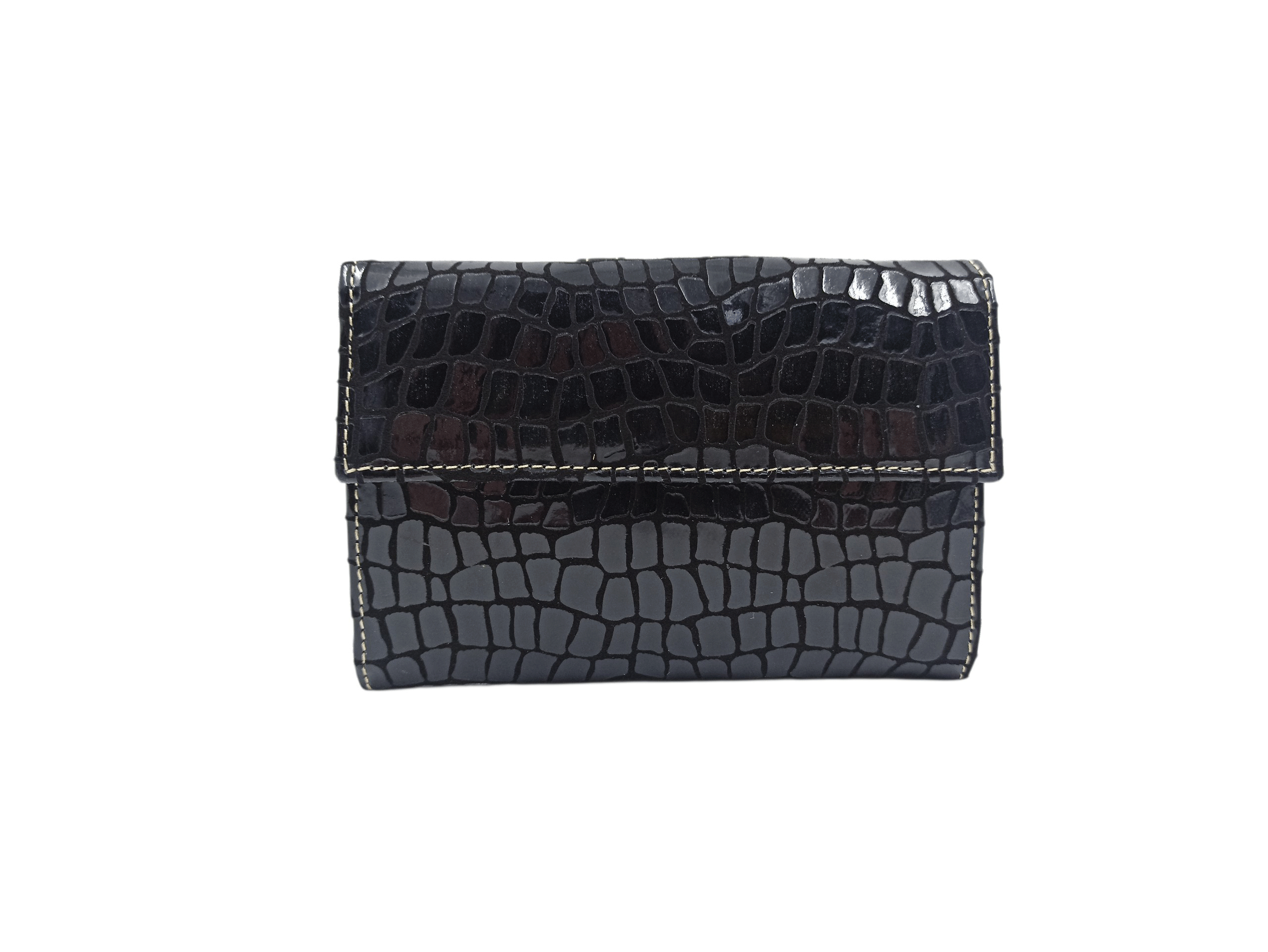 Billetero Piel Coco 14Cm Negro Ref: 2525-01 - Imagen 2
