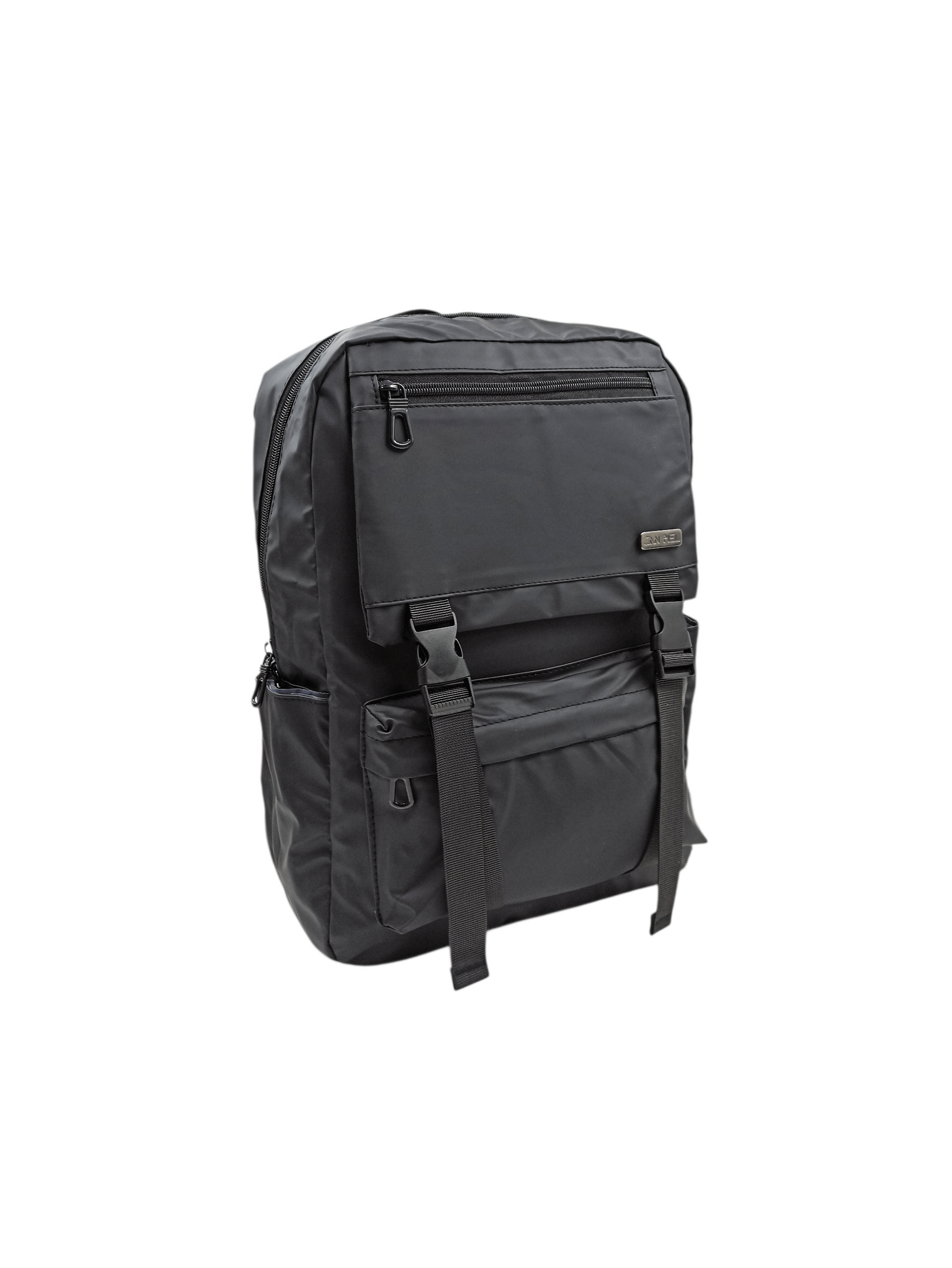 Mochila Textil Solapa Negra Ref: 5096-01