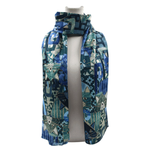 Foulard Azul Estampado Gatos Ref: 7281-03