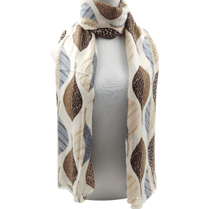 Foulard Beige Estampado Hojas Ref: 7282-17