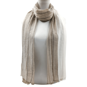 Foulard Unisex Beige a Rayas Ref: 7287-17