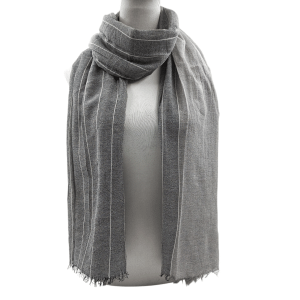 Foulard Unisex Negro a Rayas Ref: 7287-01