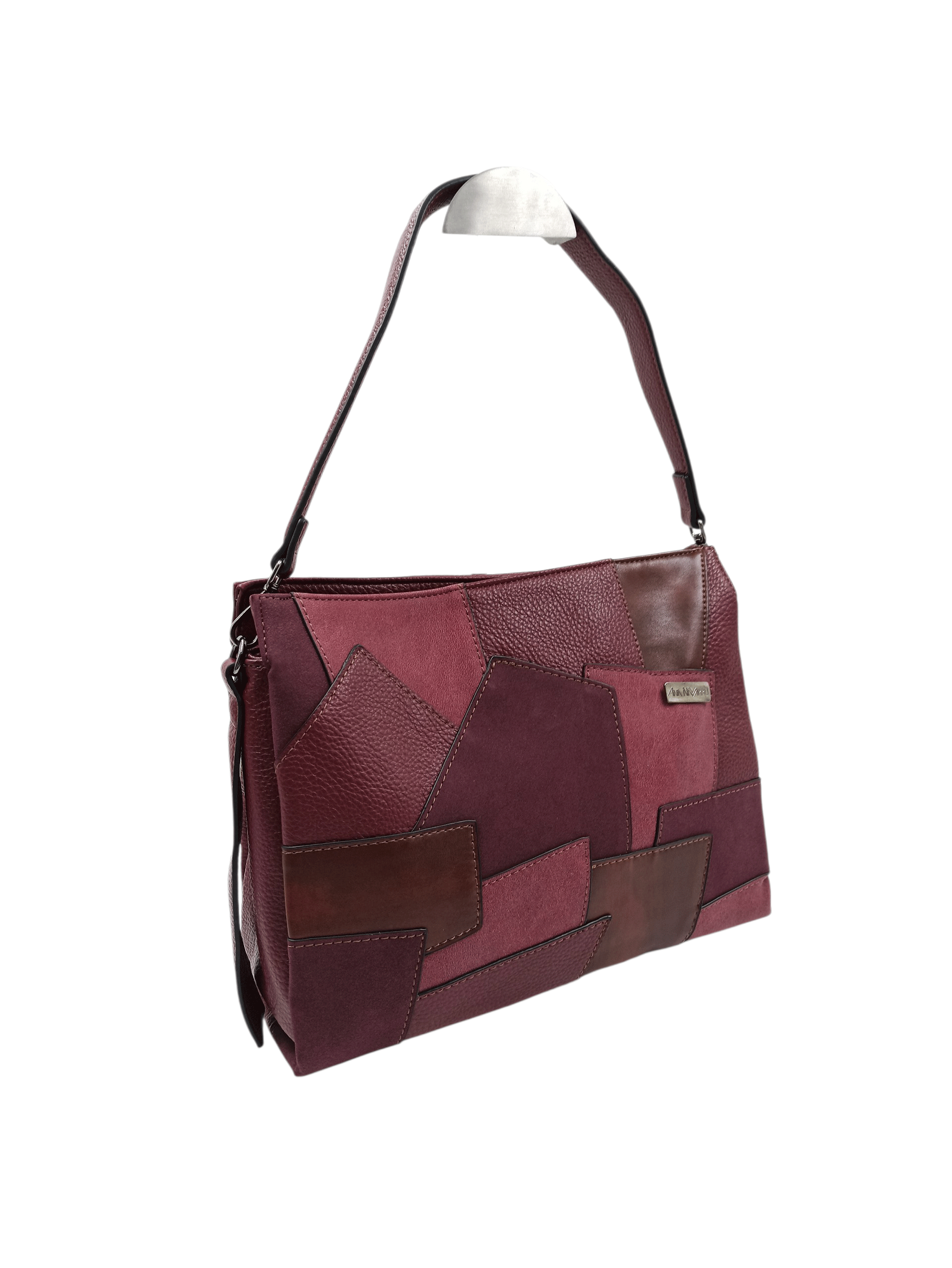Bolso Tote Parches Burdeos Ref: 9505-06