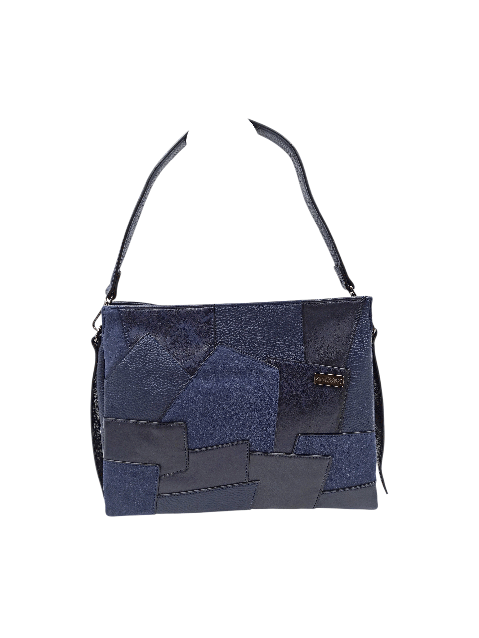 Bolso Tote Parches Azul Ref: 9505-03 - Imagen 2
