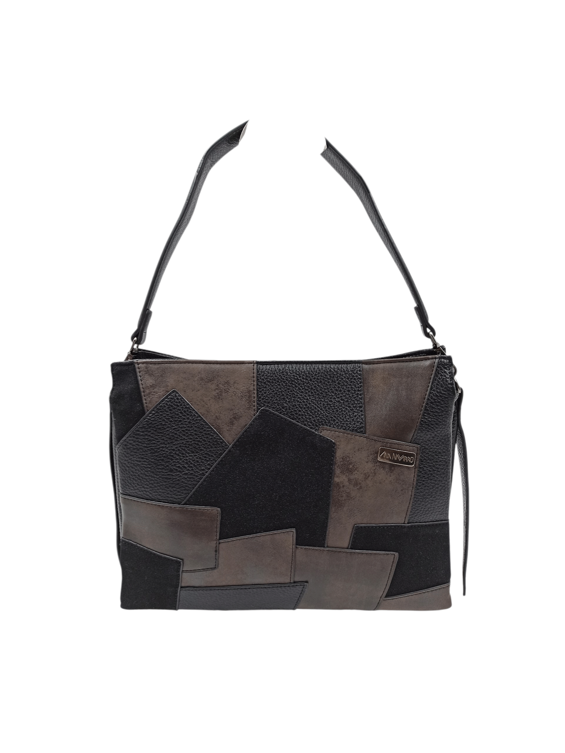 Bolso Tote Parches Negro Ref: 9505-01 - Imagen 2