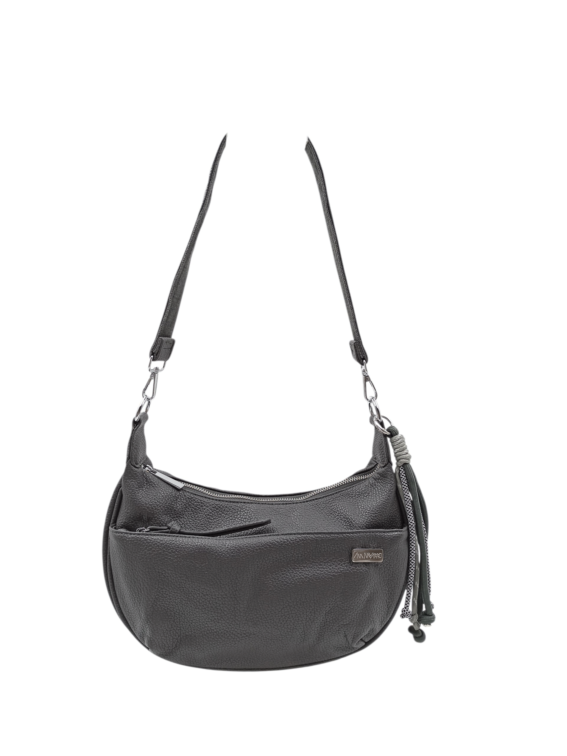 Bolso Media Luna Gris Ref: 9507-15 - Imagen 2